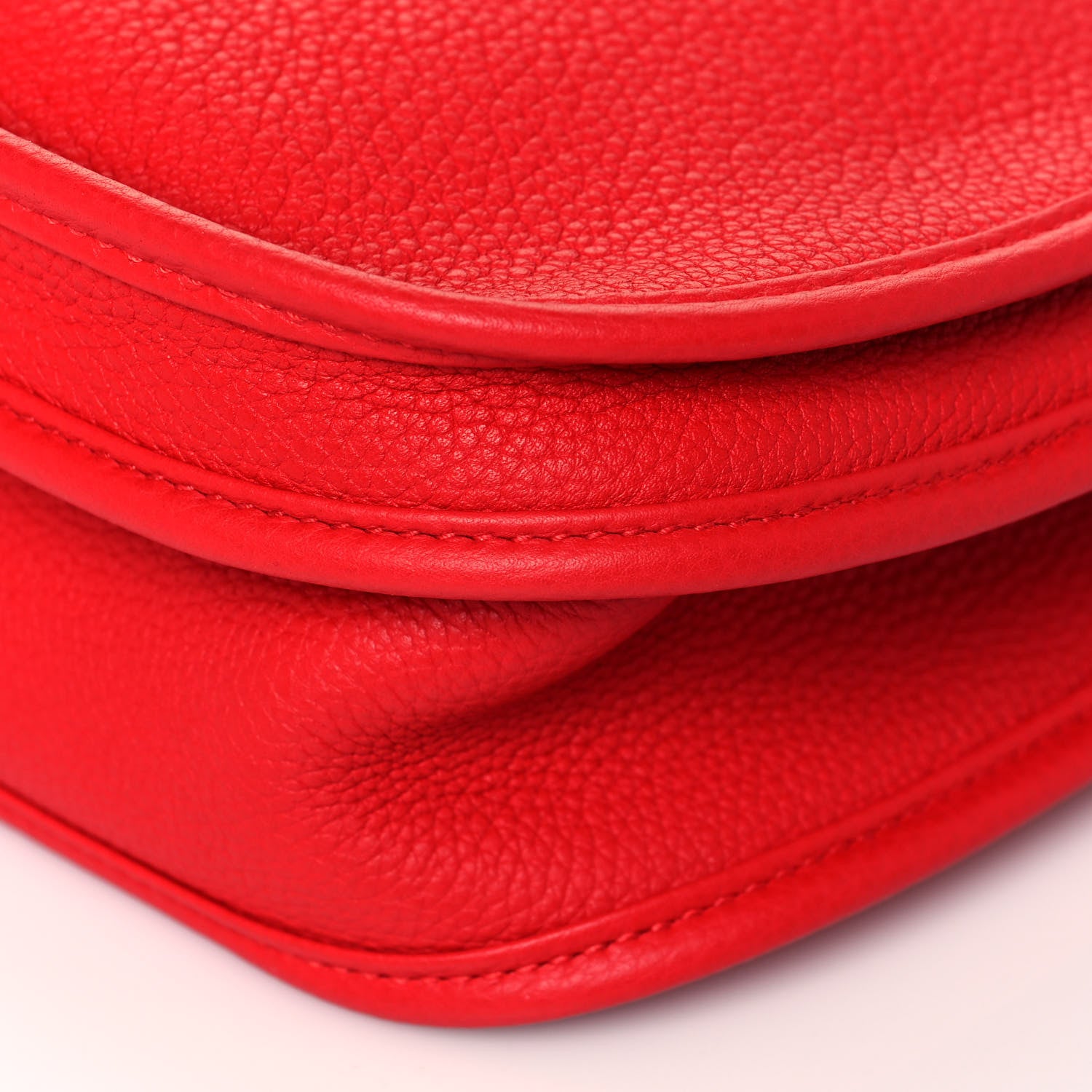 Hermes Taurillon Clemence Evelyne III PM Rouge De Coeur 11 of 12