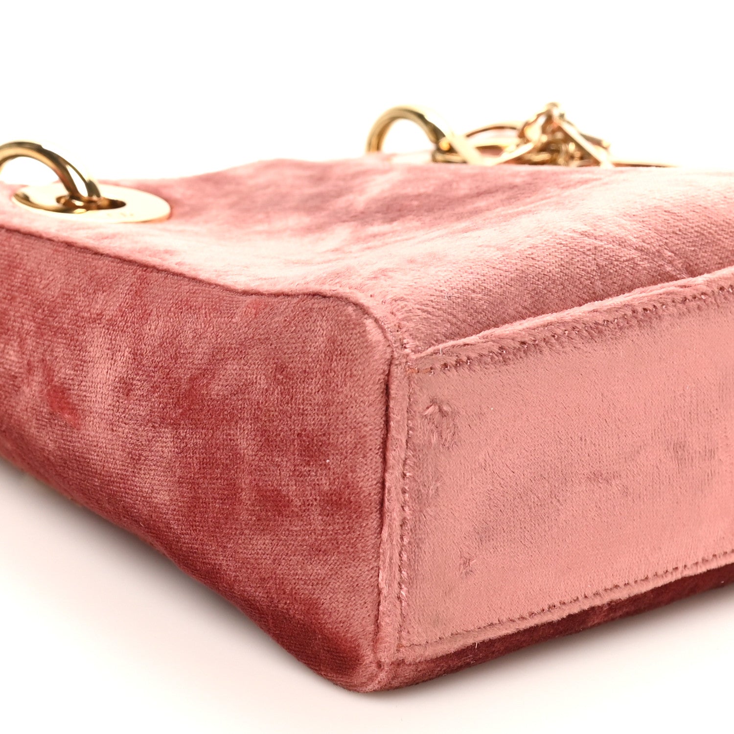 Christian Dior Velvet Mini Lady Dior Rose 9 of 10