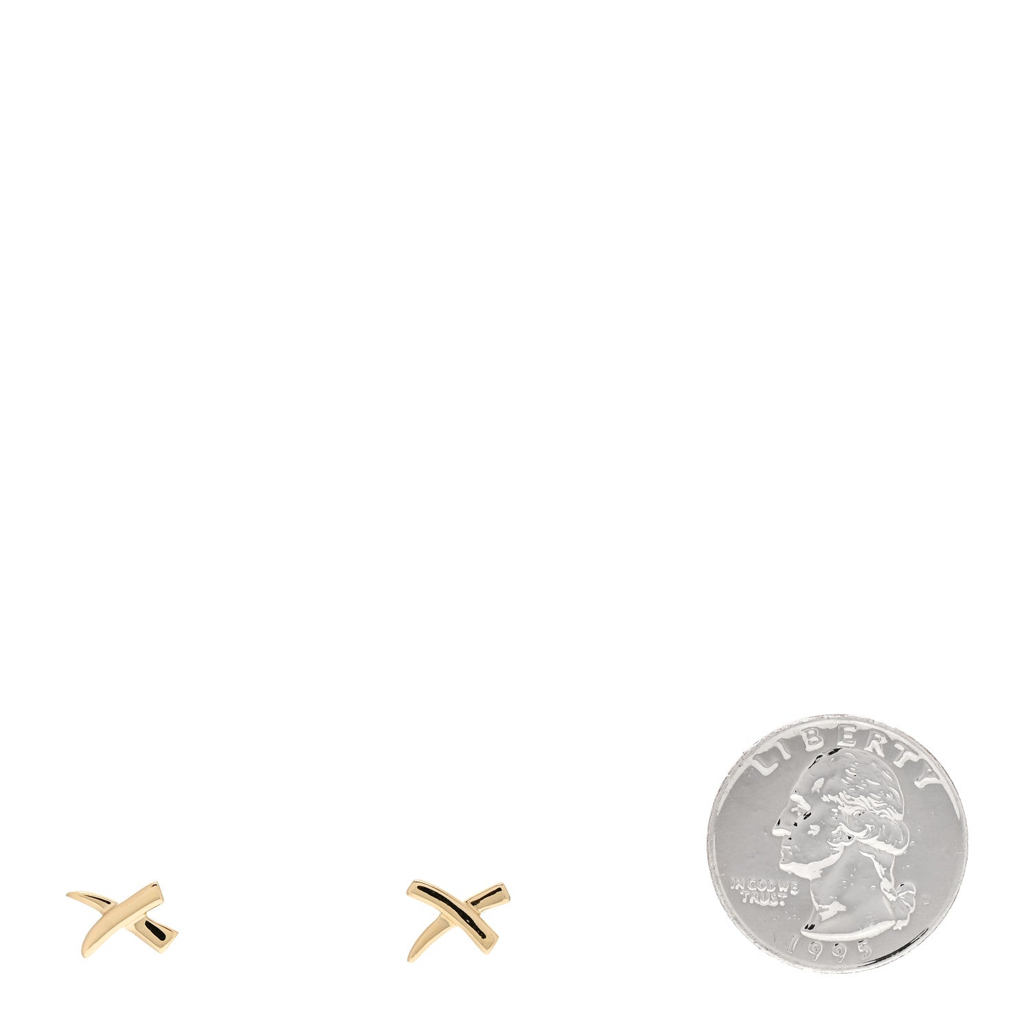 Tiffany 18K Yellow Gold Paloma's Graffiti X Earrings 2 of 4