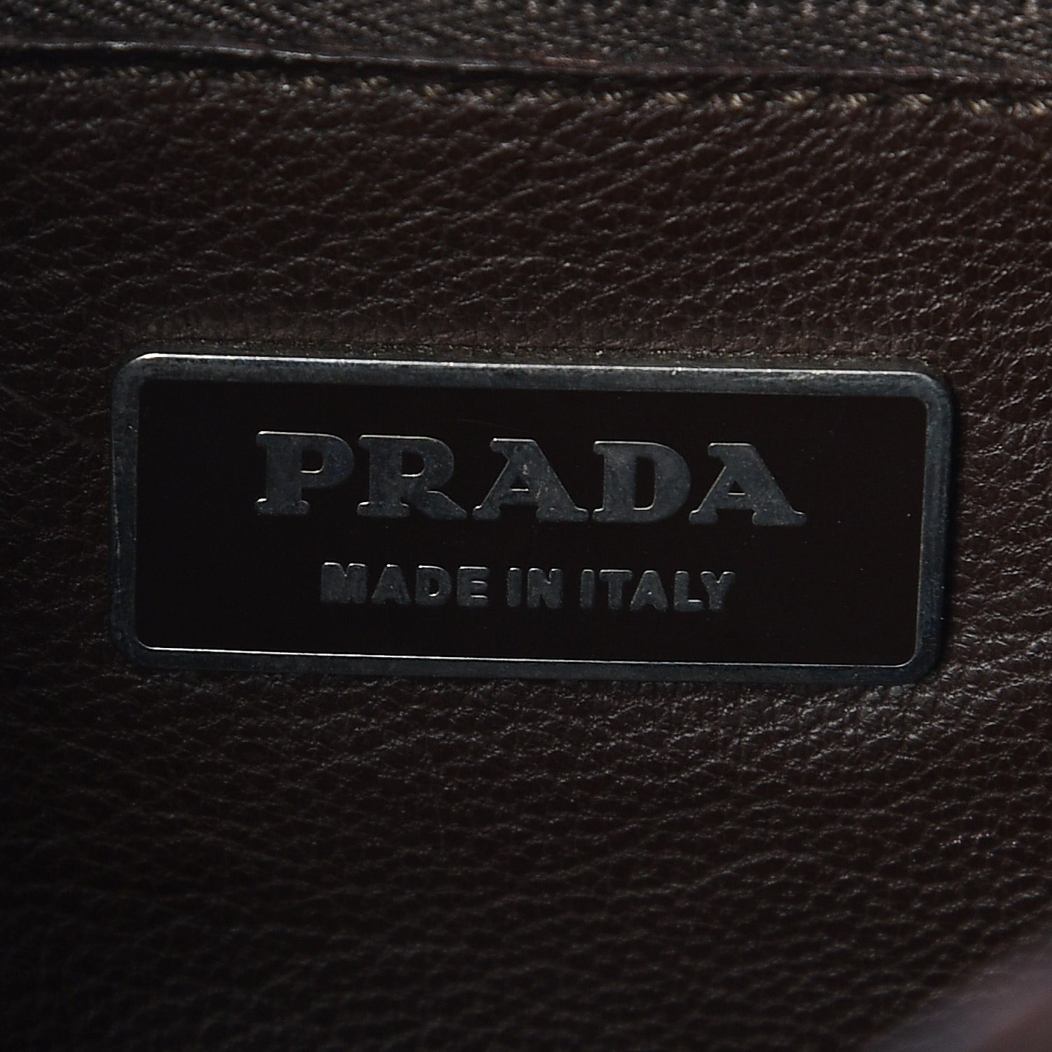 Prada Calfskin Crocodile Embossed Buckle Satchel Moro 6 of 7