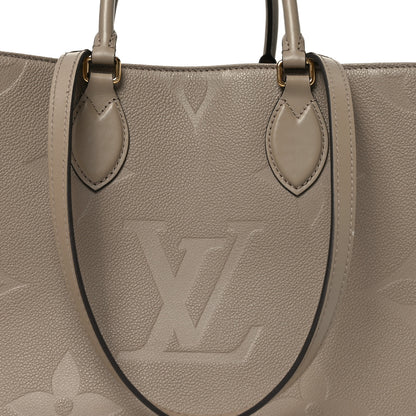Louis Vuitton Empreinte Monogram Giant Onthego MM Tourterelle 7 of 9