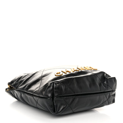 Chanel Shiny Calfskin Quilted Mini Chanel 22 Black 4 of 10