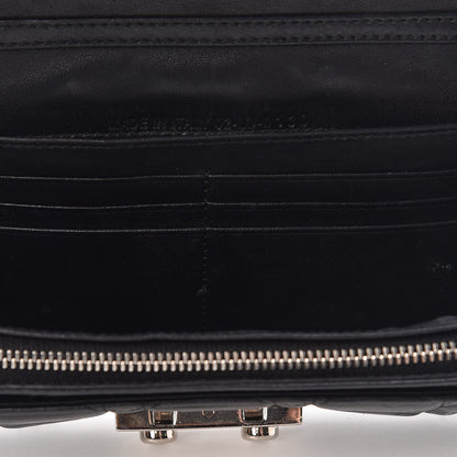 Christian Dior Lambskin Cannage New Lock Wallet Black 9 of 15