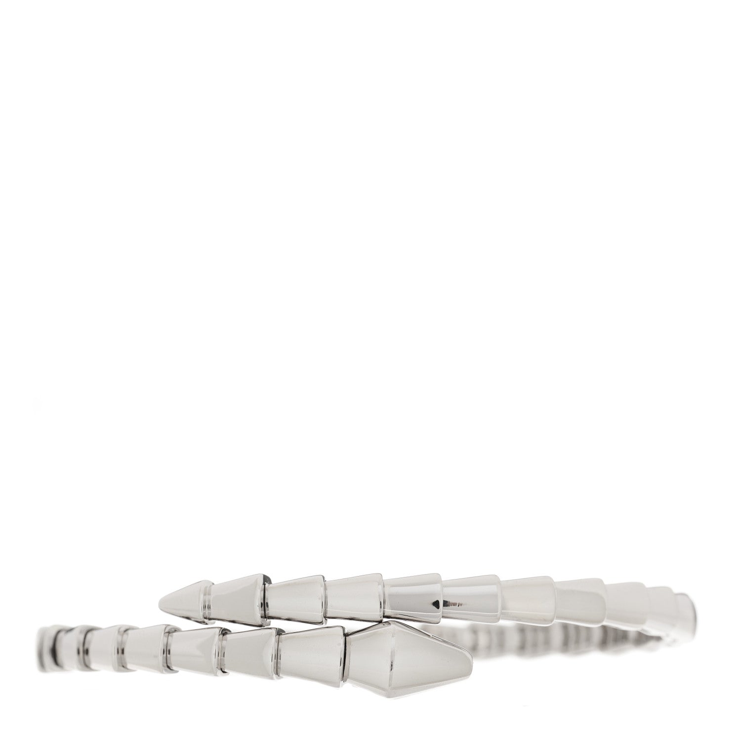 Bulgari 18K White Gold Serpenti Viper Bracelet M 1 of 3