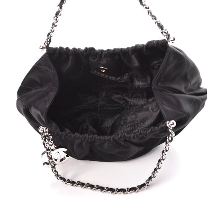 Chanel Satin Frame Top CC Small Evening Bag Black 5 of 7
