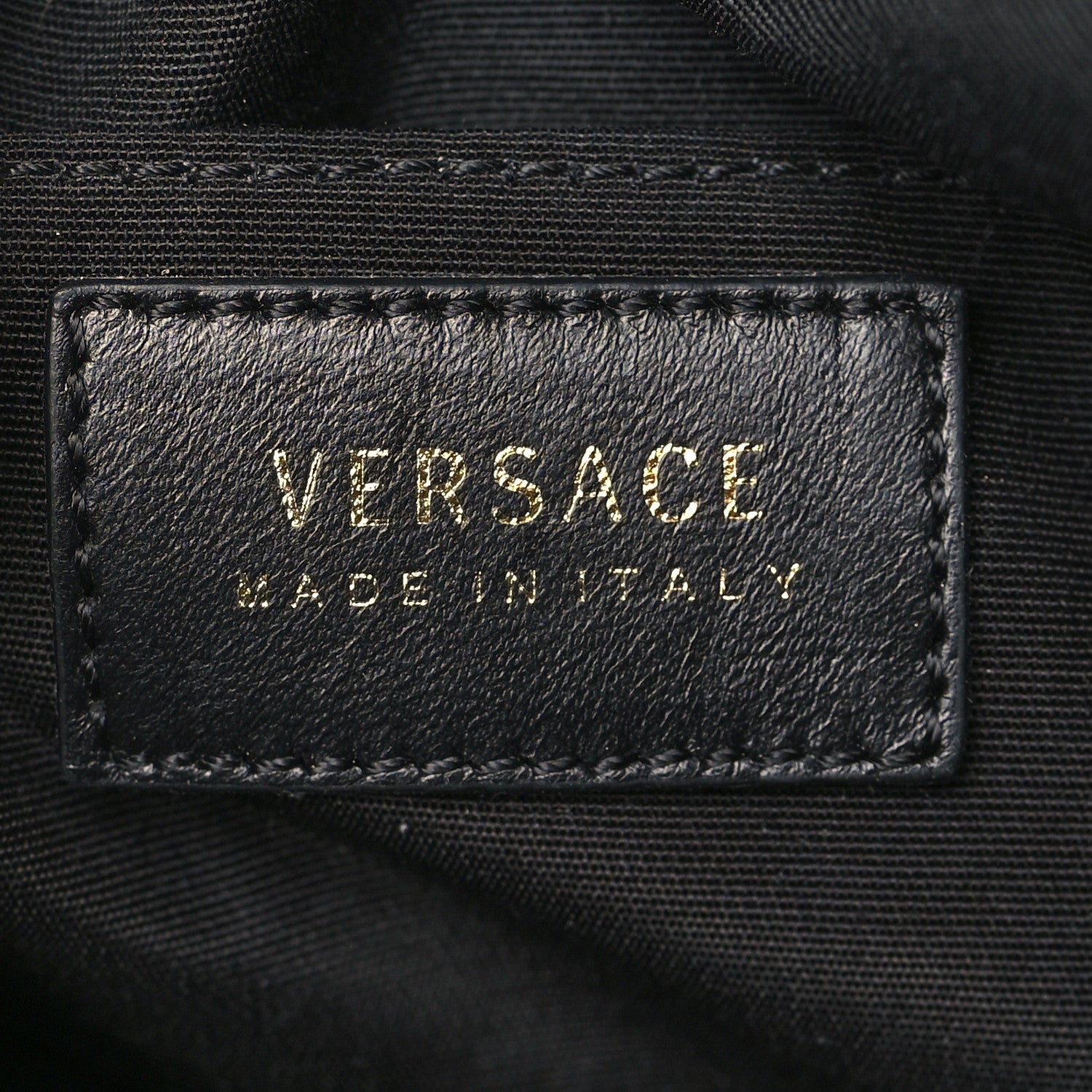 Versace Nappa Quilted Medusa Bucket Bag Black 6 of 8