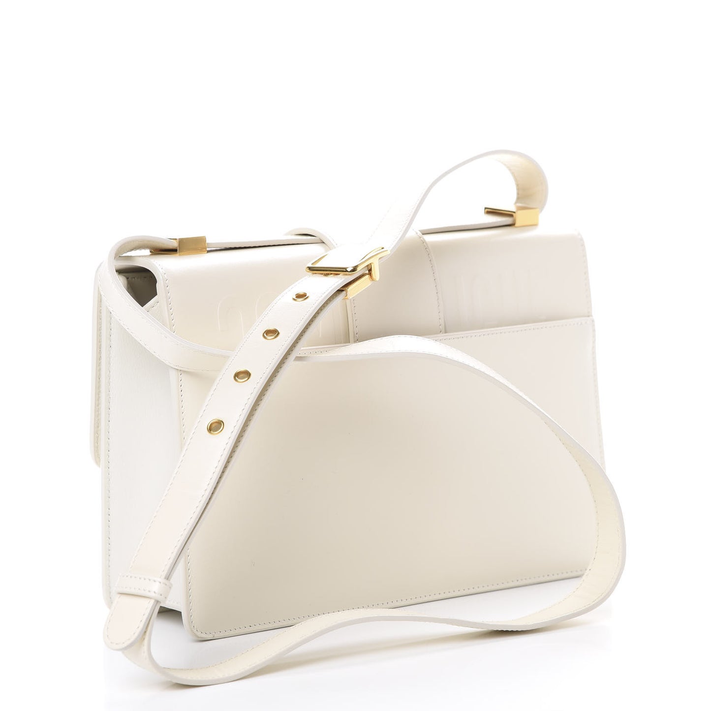Calfskin 30 Montaigne Flap Bag White