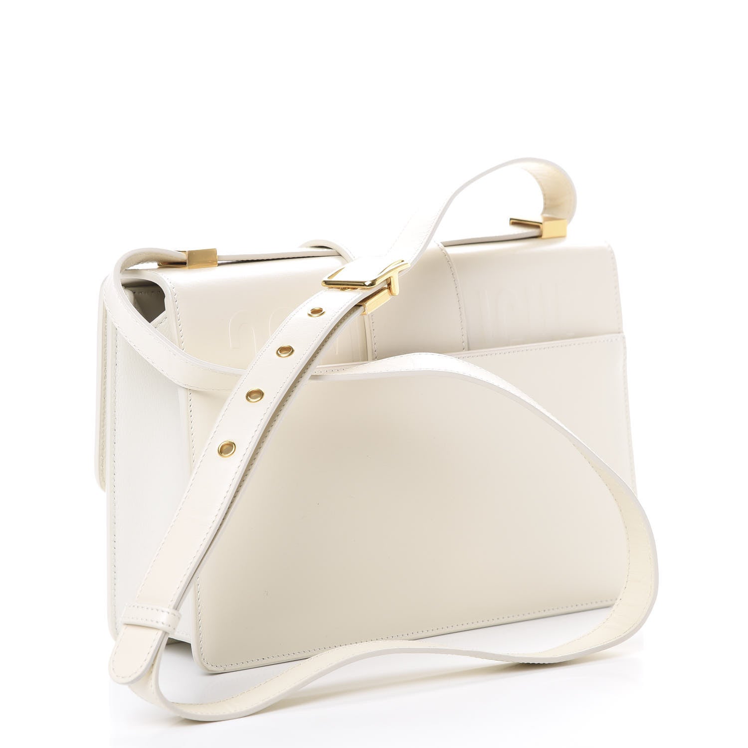 Christian Dior Calfskin 30 Montaigne Flap Bag White 2 of 14