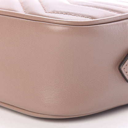 Gucci Calfskin Matelasse Mini GG Marmont Chain Shoulder Bag Nude 10 of 10
