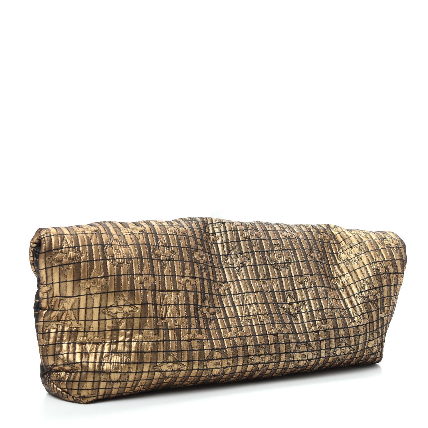 Louis Vuitton Jacquard Quilted Monogram Altair Clutch Bronze 3 of 7