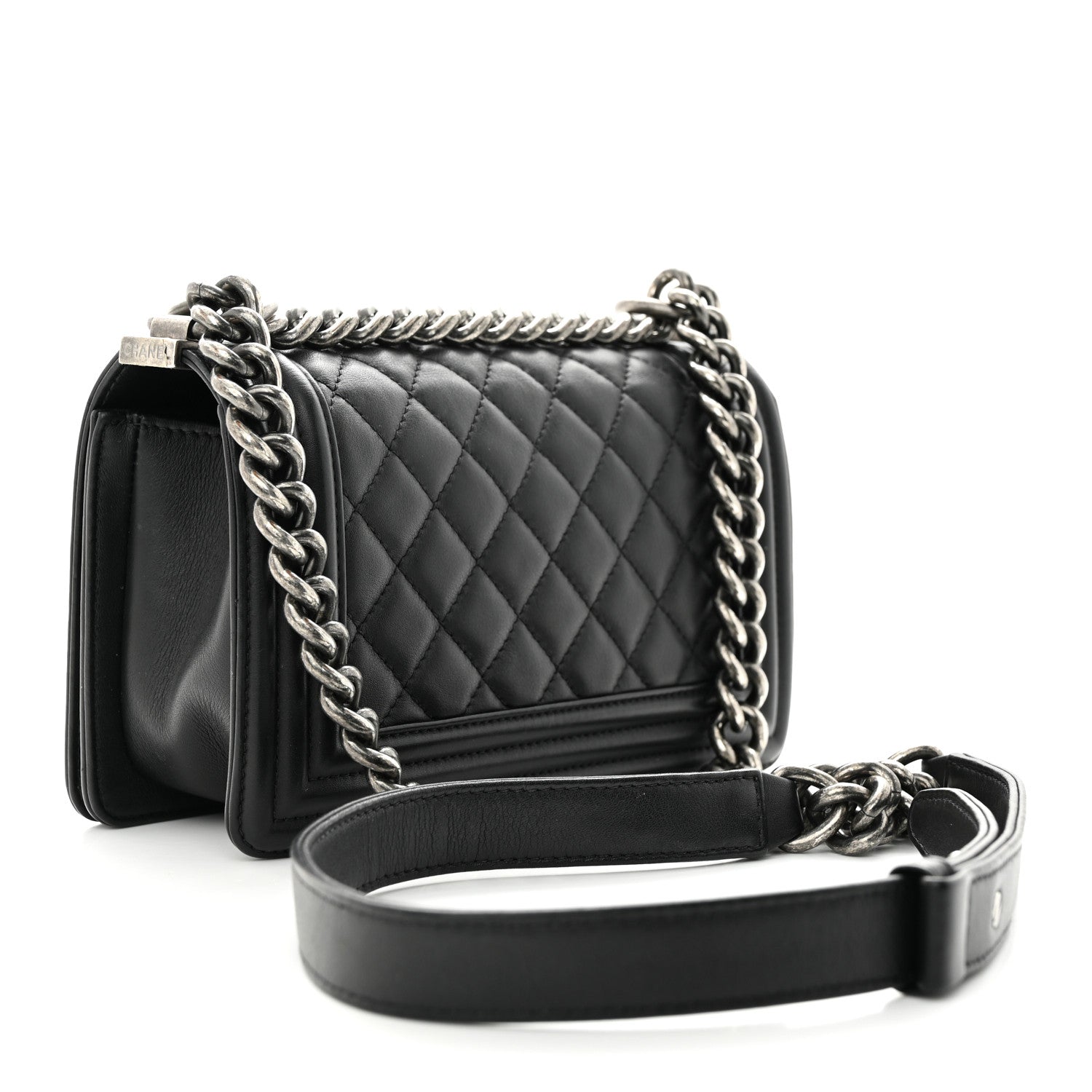 Chanel Calfskin Quilted Small Boy Flap Black 3 of 15
