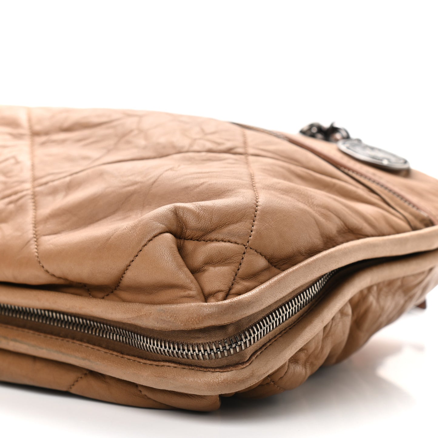 Lambskin Amalia Double Wear Satchel Camel
