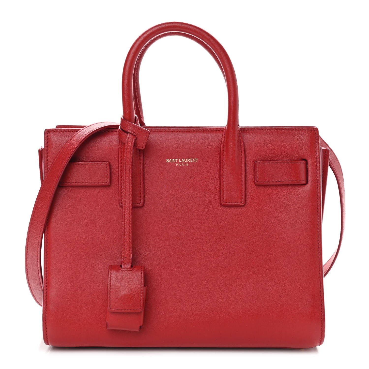 Saint Laurent Calfskin Nano Sac De Jour Lipstick Red 1 of 13