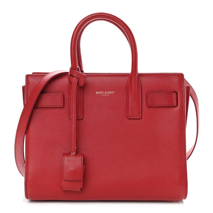 Saint Laurent Calfskin Nano Sac De Jour Lipstick Red 1 of 13