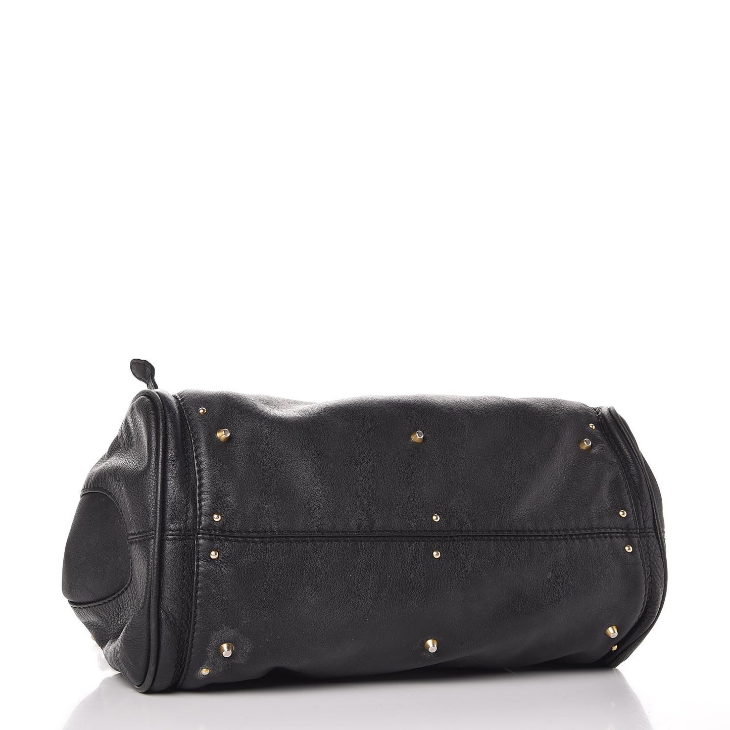 Calfskin Medium Paddington Satchel Black