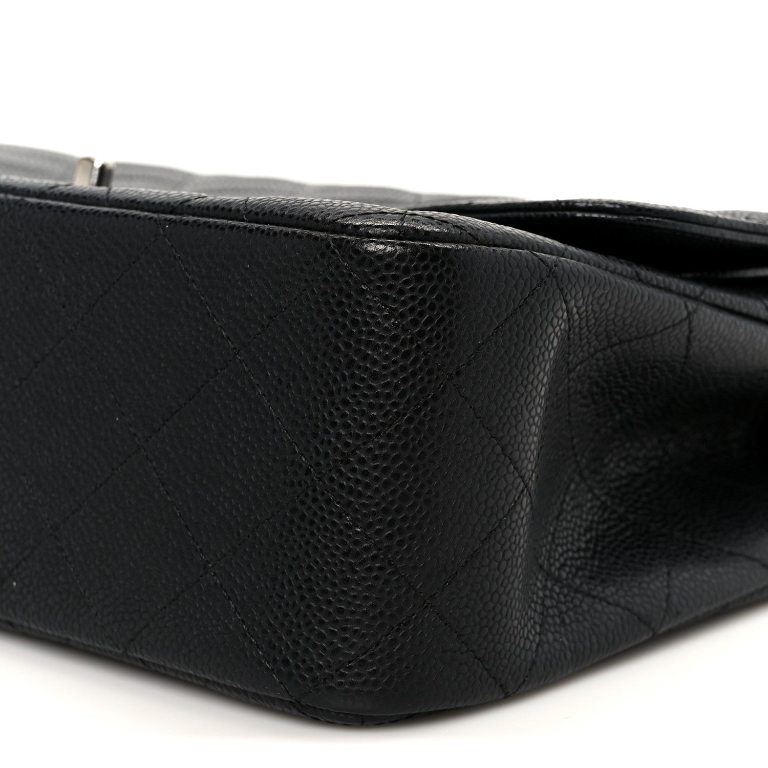 Chanel Caviar Quilted Jumbo Double Flap Black 10 of 11