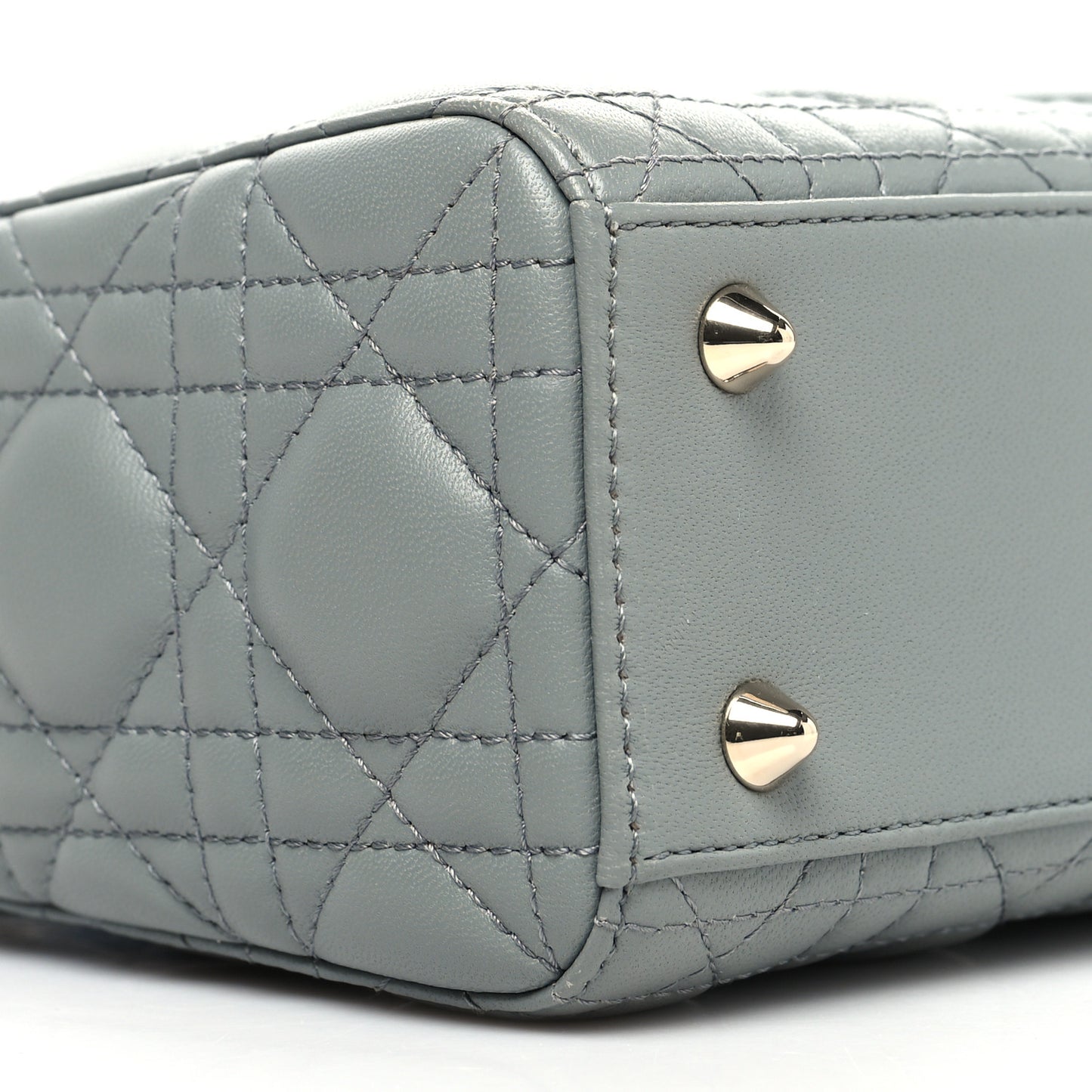 Lambskin Cannage Small My ABCDior Lady Dior Grey