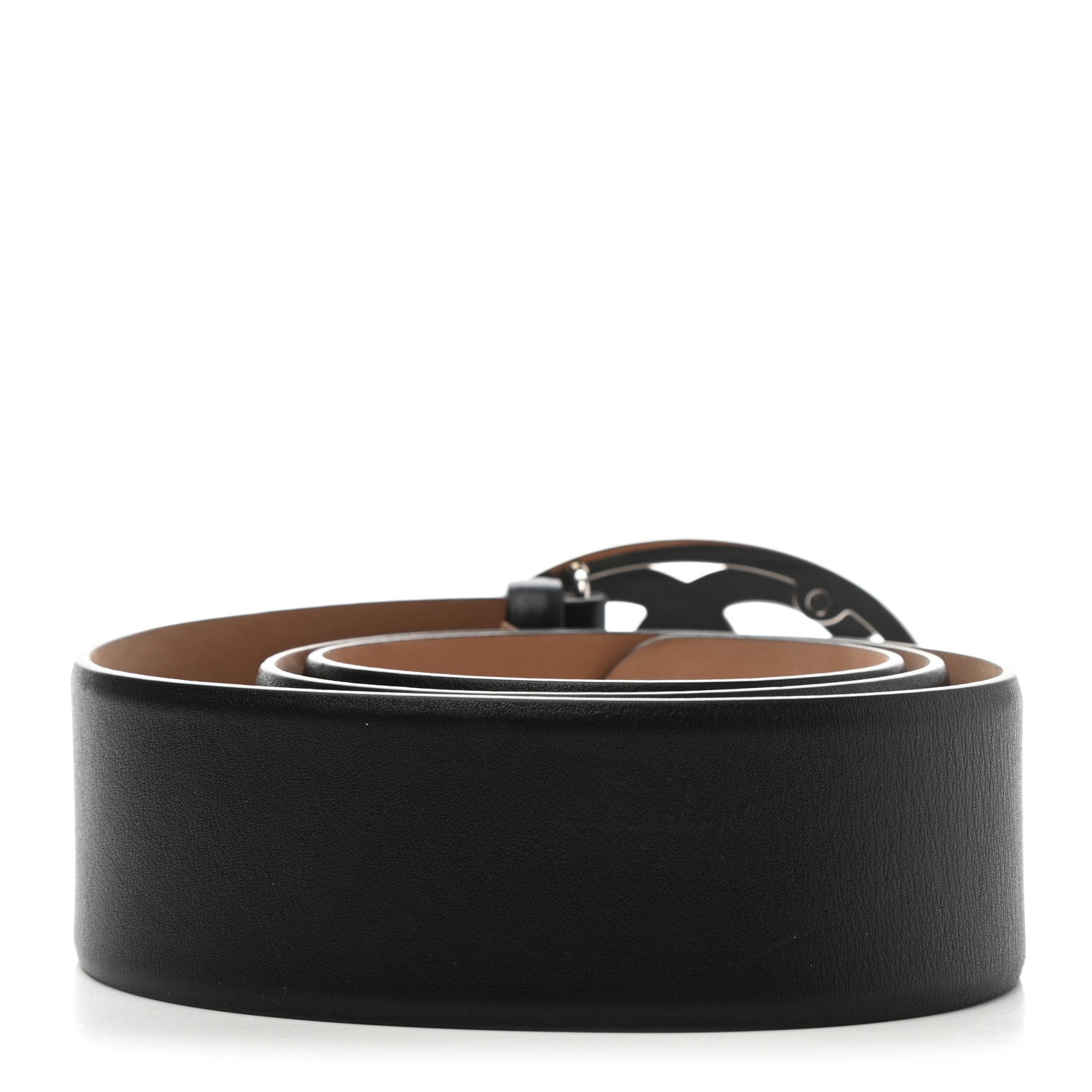 Chanel Calfskin CC Belt 100 40 Black 2 of 9