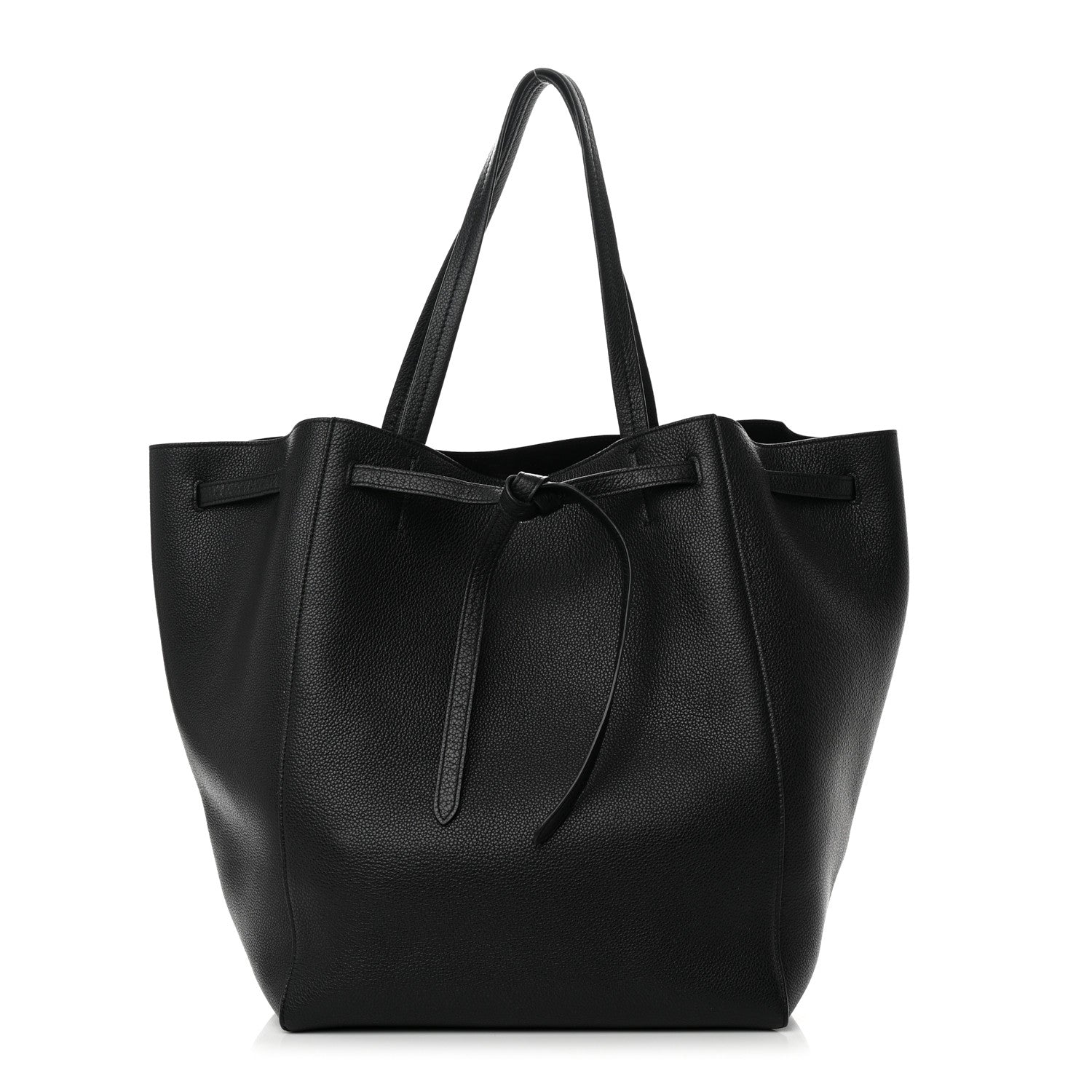 Celine Soft Grained Calfskin Medium Belt Cabas Phantom Black 1 of 11