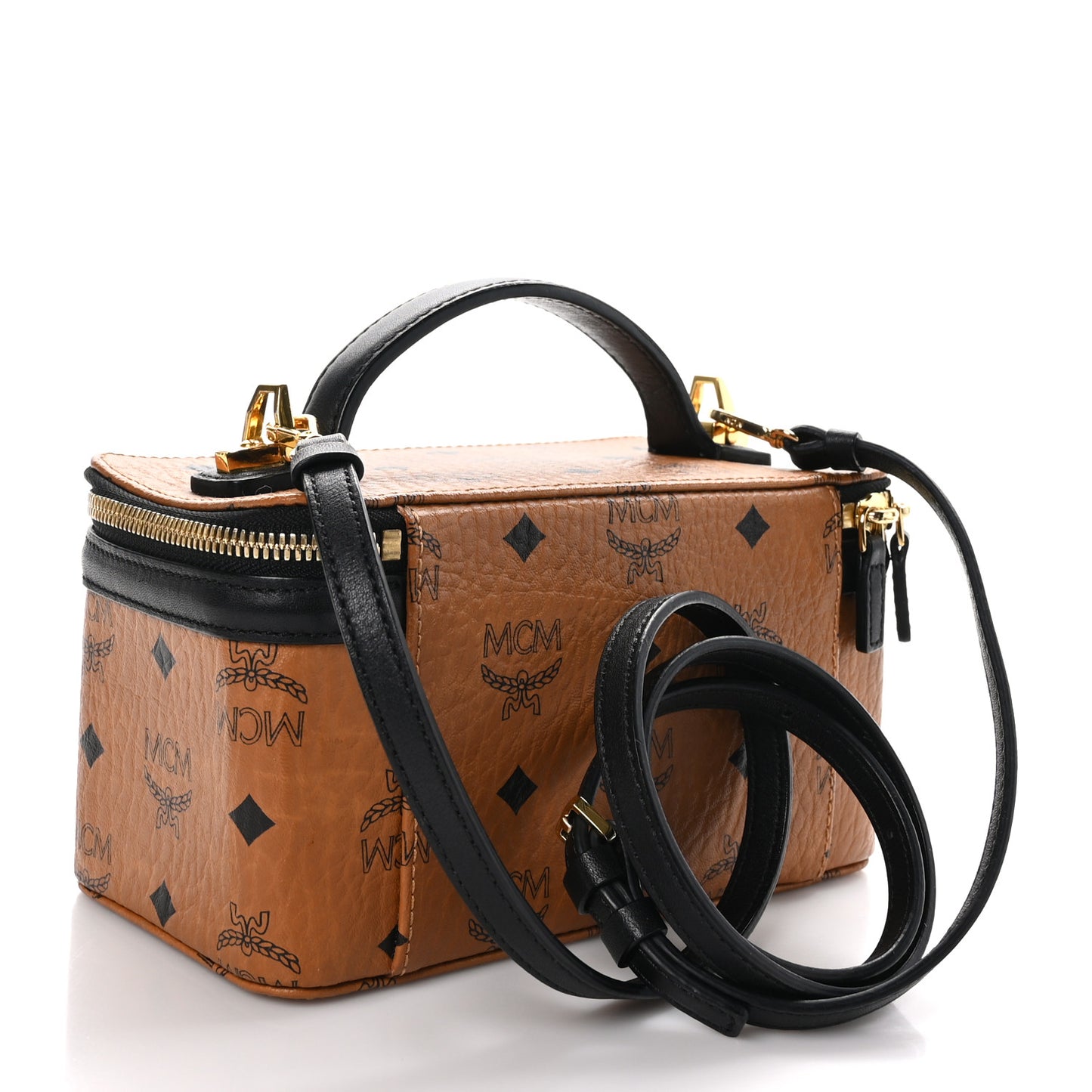 Visetos Vanity Case Cognac Black