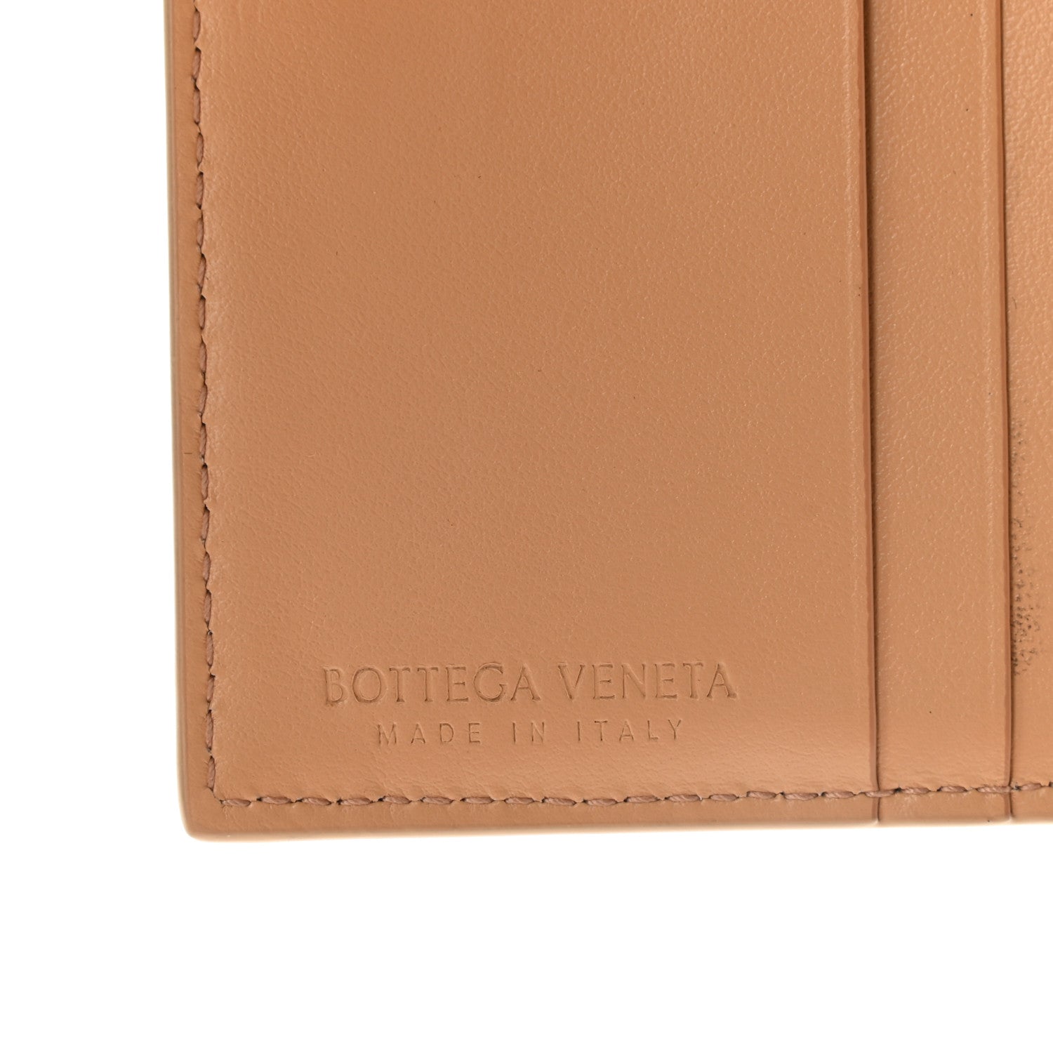 Bottega Veneta Nappa Intrecciato French Compact Wallet Beige 6 of 6