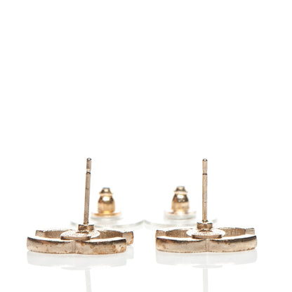 Chanel Crystal CC Earrings Gold 5 of 6