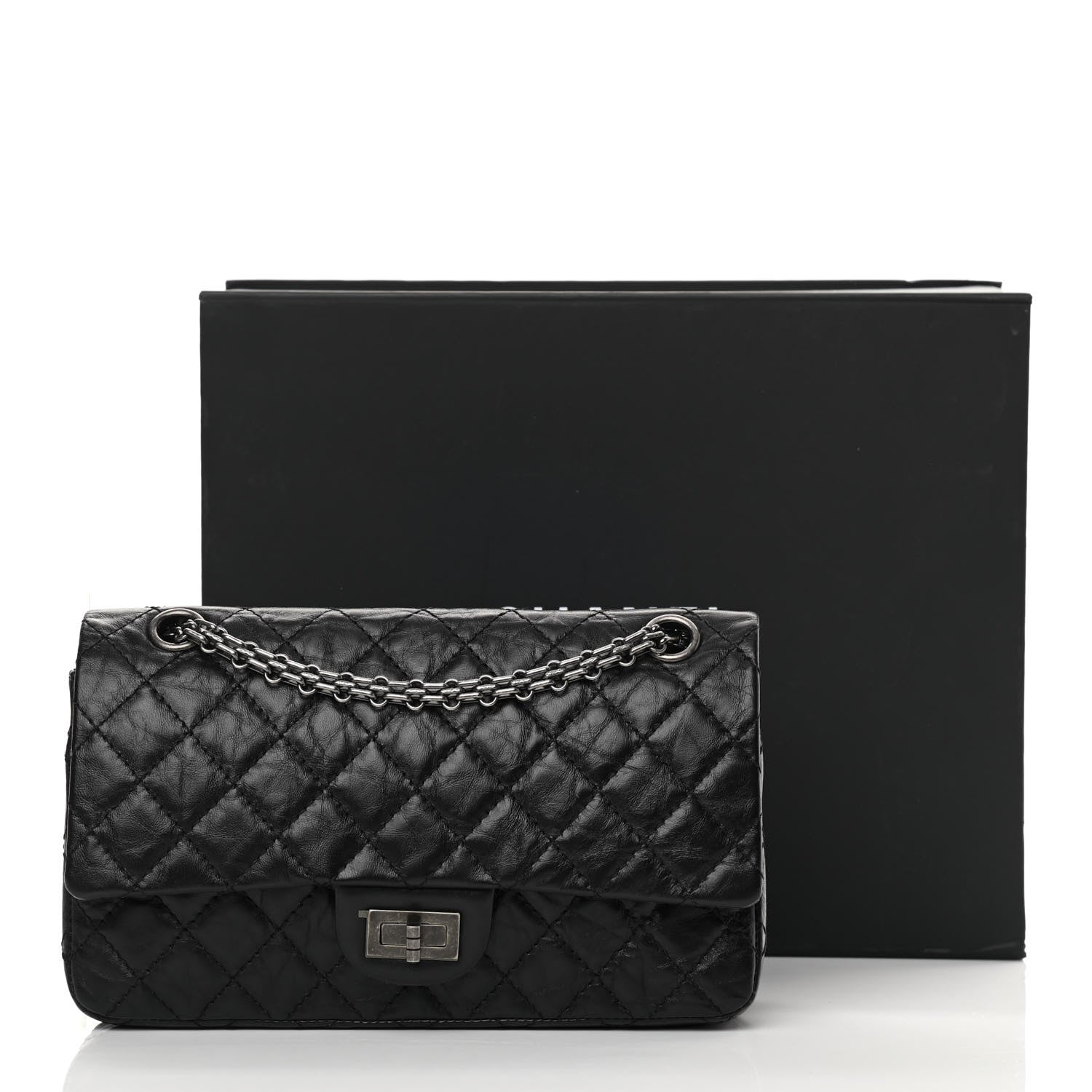 Chanel Aged Calfskin Quilted 2.55 Reissue 225 Flap Black 13 of 13