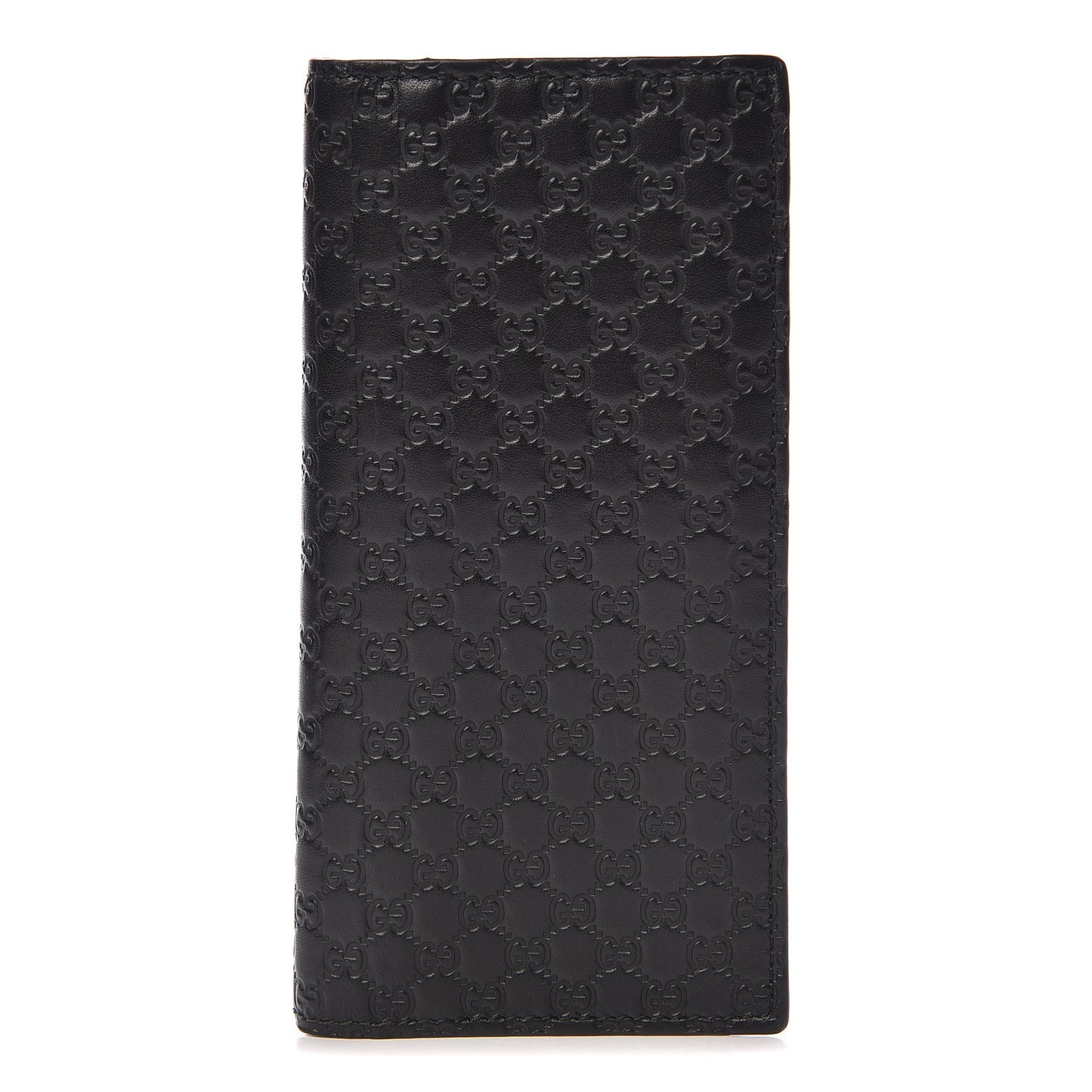 Microguccissima Bi-Fold Organizer Wallet Black