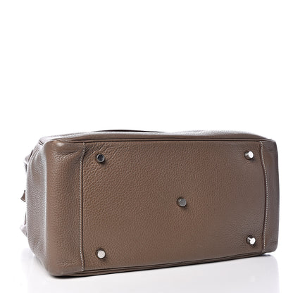 Hermes Taurillon Clemence Lindy 34 Etoupe 4 of 14