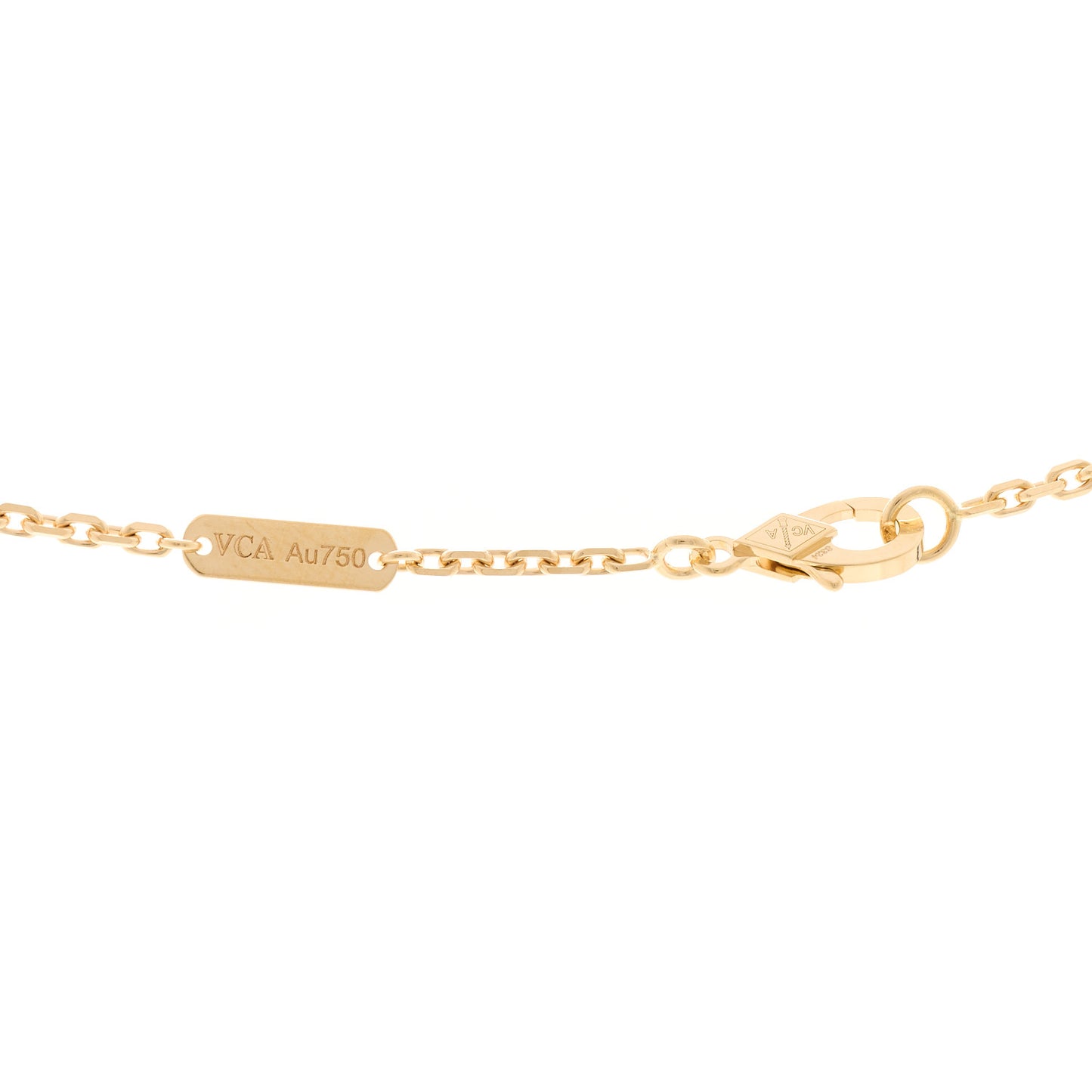 18K Yellow Gold Mother of Pearl Magic Alhambra Long Necklace