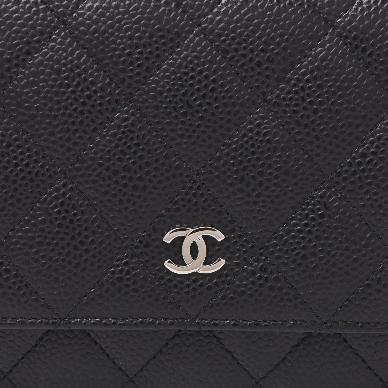 Chanel Caviar Quilted Wallet On Chain WOC Black 10 of 11