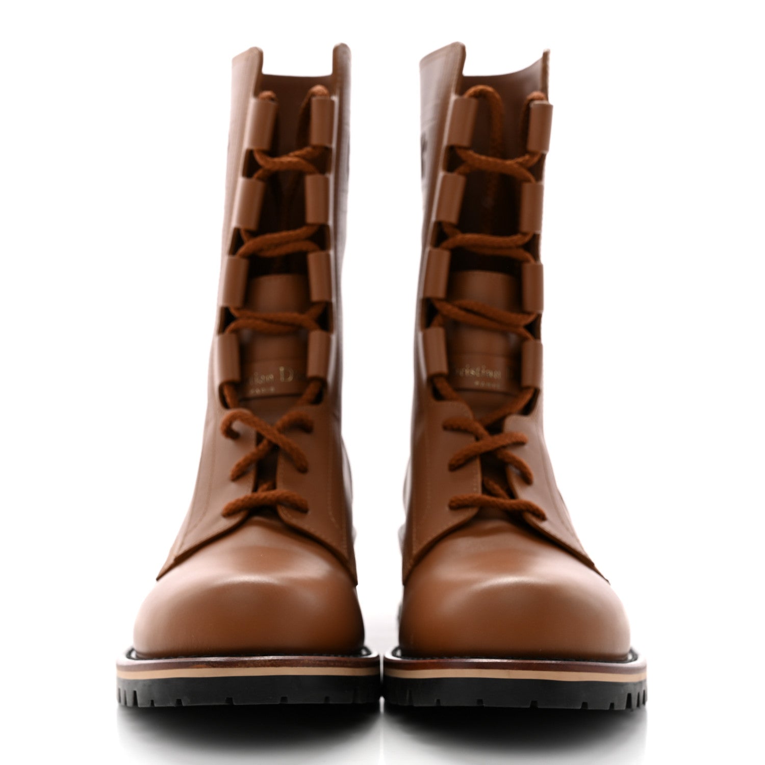 Christian Dior Calfskin Dior Quest 35mm Hiking Boots 38 Golden Saddle 2 of 12