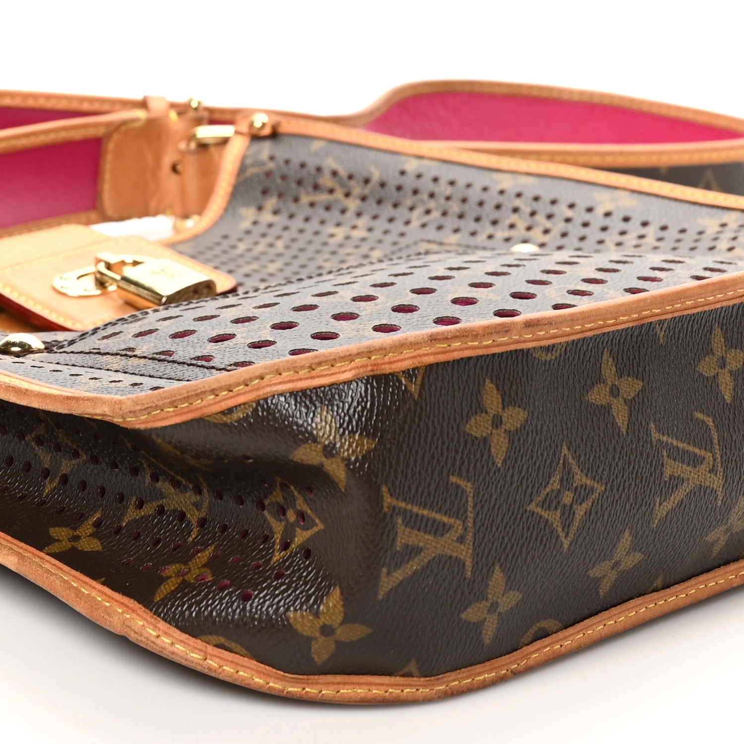 Louis Vuitton Monogram Perforated Musette Fuchsia 8 of 9