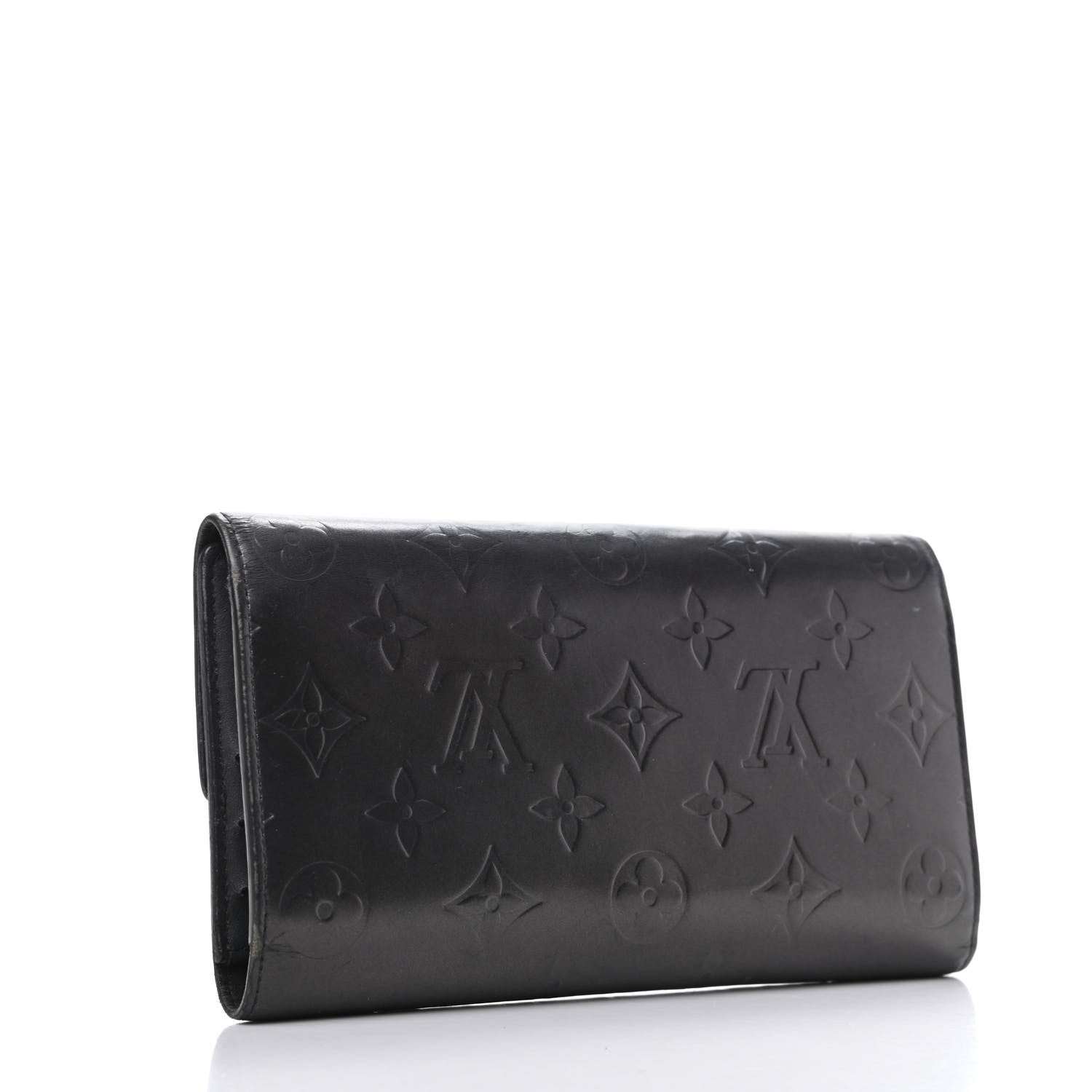 Louis Vuitton Mat Monogram Porte Tresor International Black 3 of 9