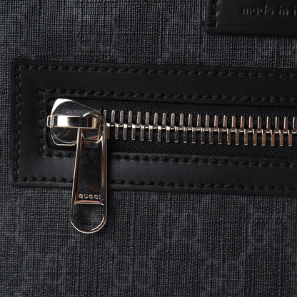 Gucci GG Supreme Monogram Web Small Flat Messenger Bag Black Grey 11 of 11