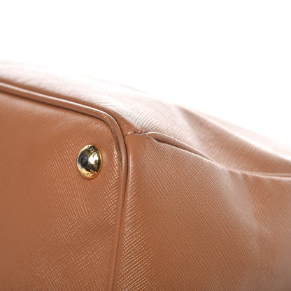 Prada Saffiano Lux Extra Large Galleria Double Zip Tote Caramel 18 of 18