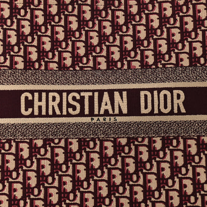 Christian Dior Oblique Large Book Tote Burgundy Multicolor 7 of 9