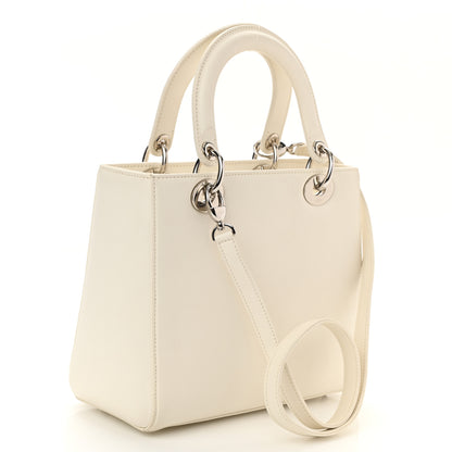Christian Dior X Andy Warhol Calfskin Medium Lady Dior White 3 of 9