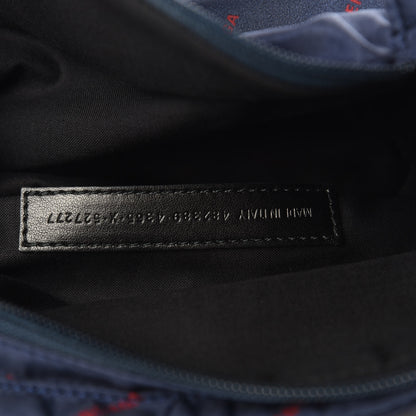Balenciaga Twill Nylon Allover Logo Explorer Beltpack Bleu Canopee Rouge 7 of 9