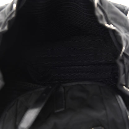 Prada Tessuto Nylon Saffiano Vela Quilted Backpack Black 5 of 9