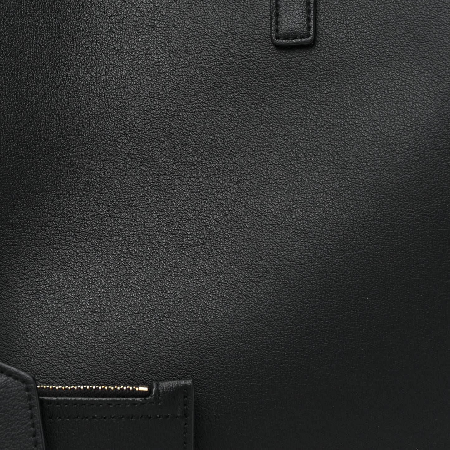 Calfskin Large Shopping Tote Black