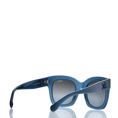 Chanel Acetate Mirror CC Square Fall Sunglasses 5357 Dark Blue 4 of 8