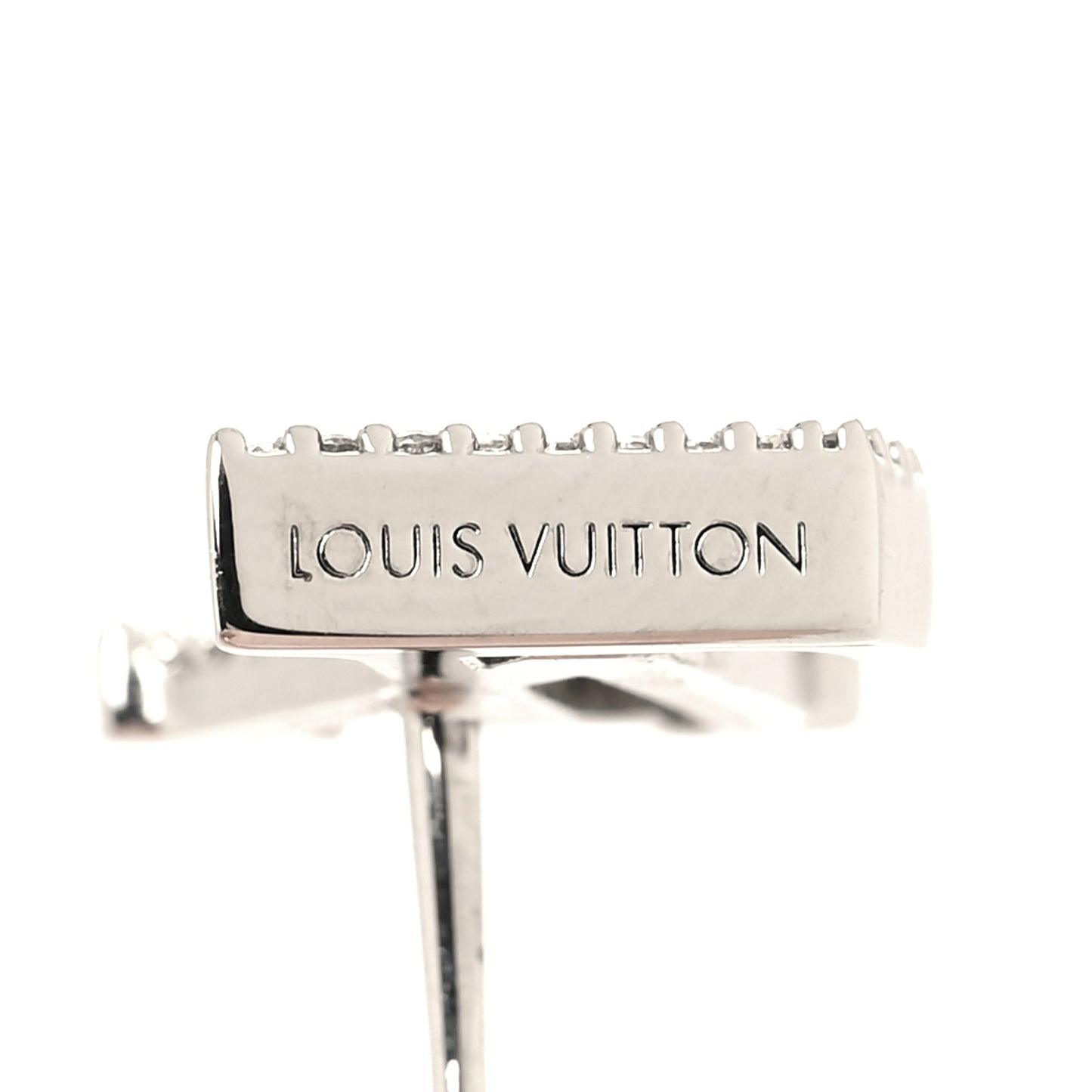 Crystal LV Iconic Earrings Silver