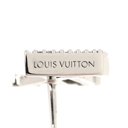 Louis Vuitton Crystal LV Iconic Earrings Silver 5 of 6