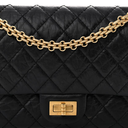 Chanel Aged Calfskin Quilted 2.55 Reissue 225 Flap Black 7 of 15