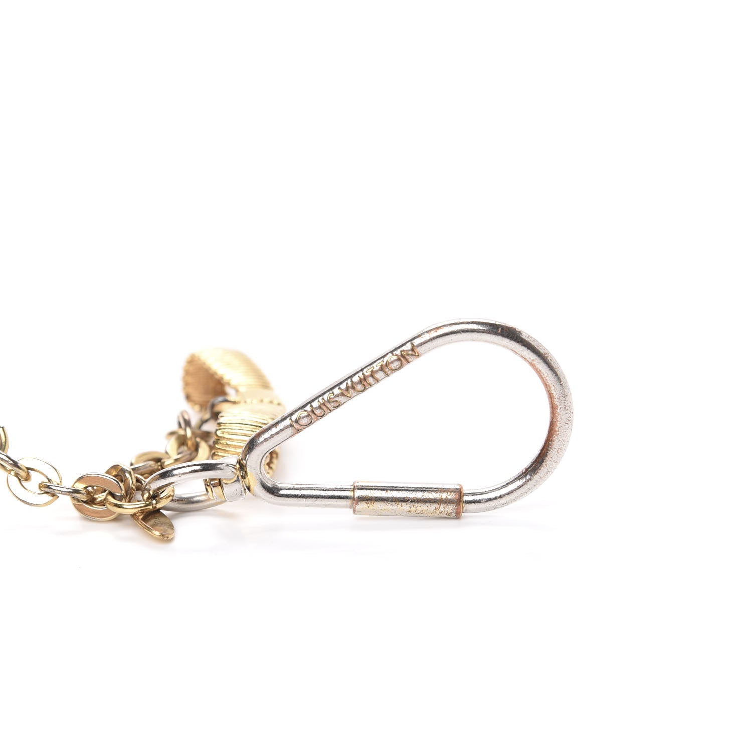 Louis Vuitton Calfskin Tassel Bow Bag Charm Blue 3 of 4