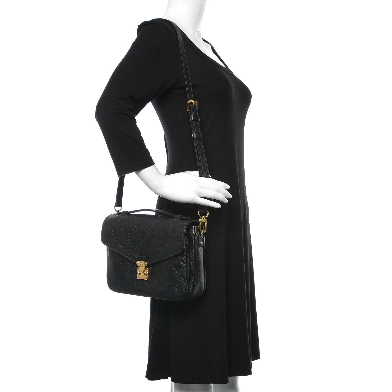 Louis Vuitton Empreinte Pochette Metis Black 2 of 9