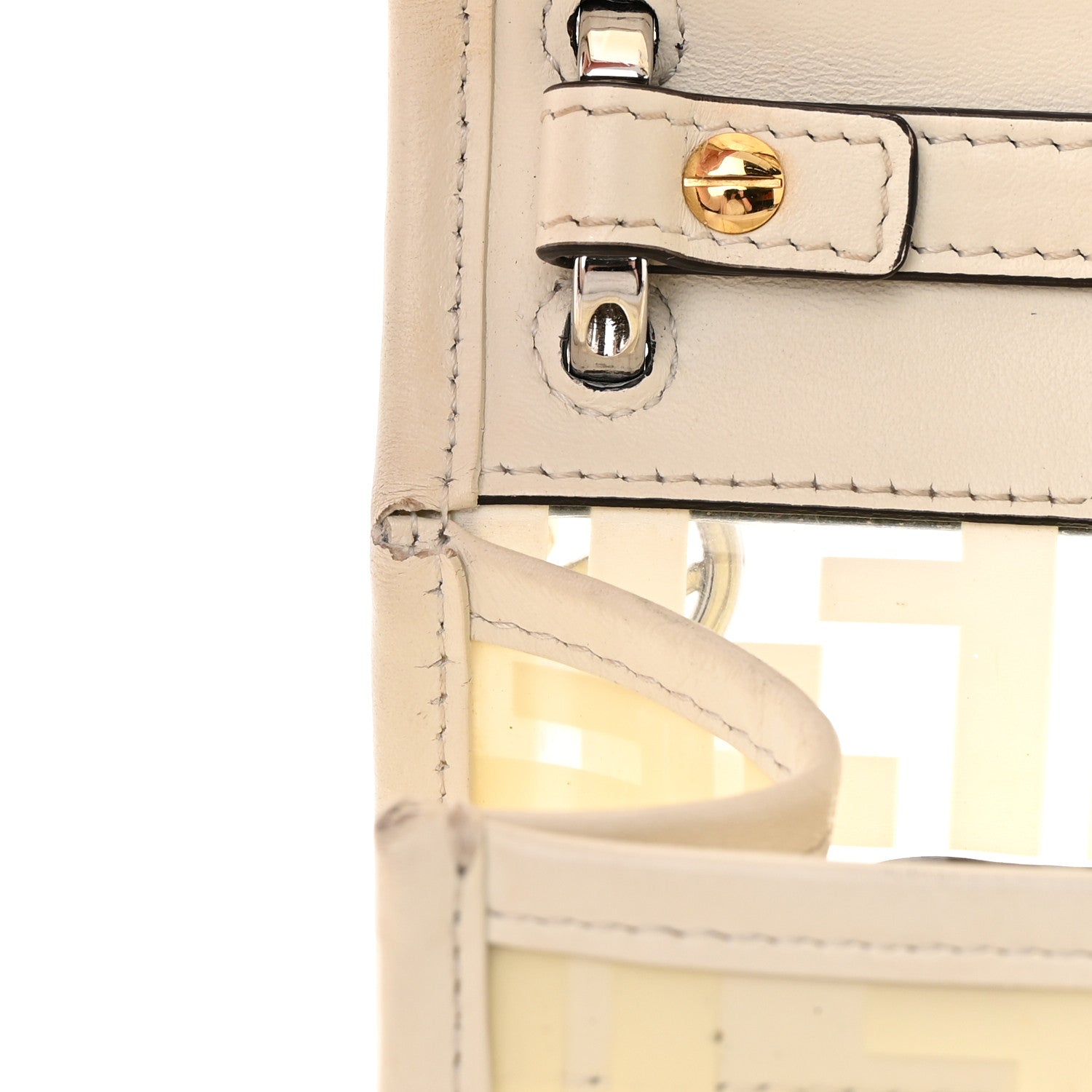 Fendi TPU FF Vitello Century F is Fendi Small Kan I Shoulder Bag White 14 of 19