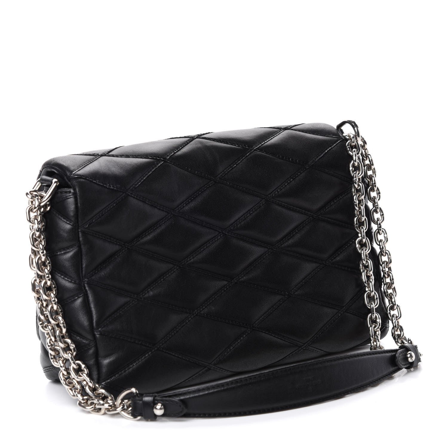 Louis Vuitton Lambskin Malletage GO-14 MM Black 3 of 12