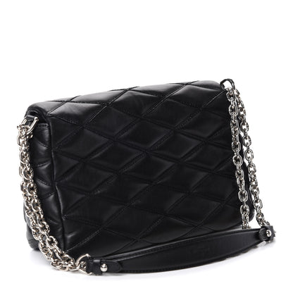Louis Vuitton Lambskin Malletage GO-14 MM Black 3 of 12